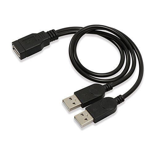 2.0 USB one-female two-male data charging cable one divided into two charging cable 1-minute 2USB data cable 30cm